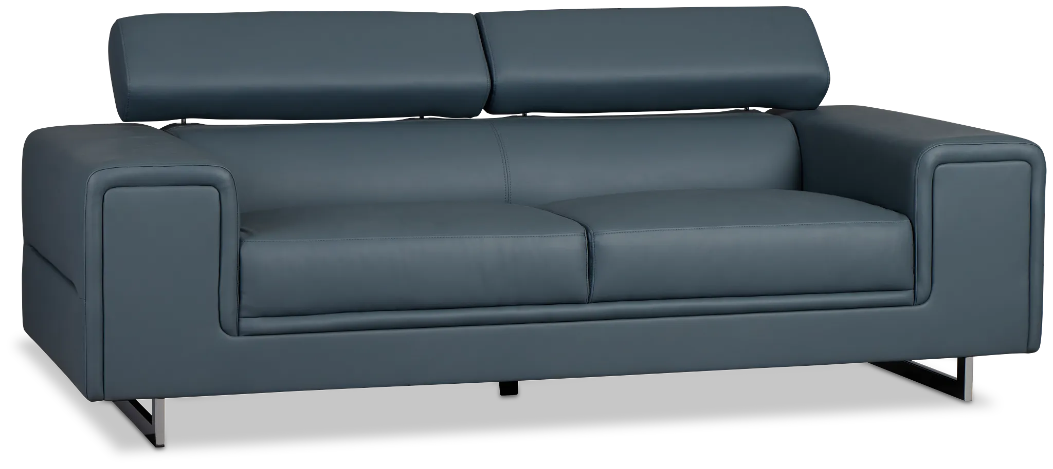 Drew Dark Blue Micro Sofa