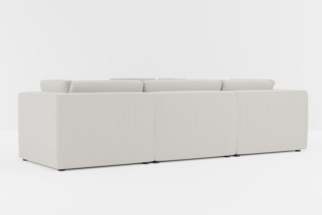 Destin Lucy Light Beige Fabric 5-piece Modular Sectional
