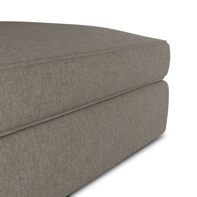 Siesta Elevation Khaki Fabric Ottoman