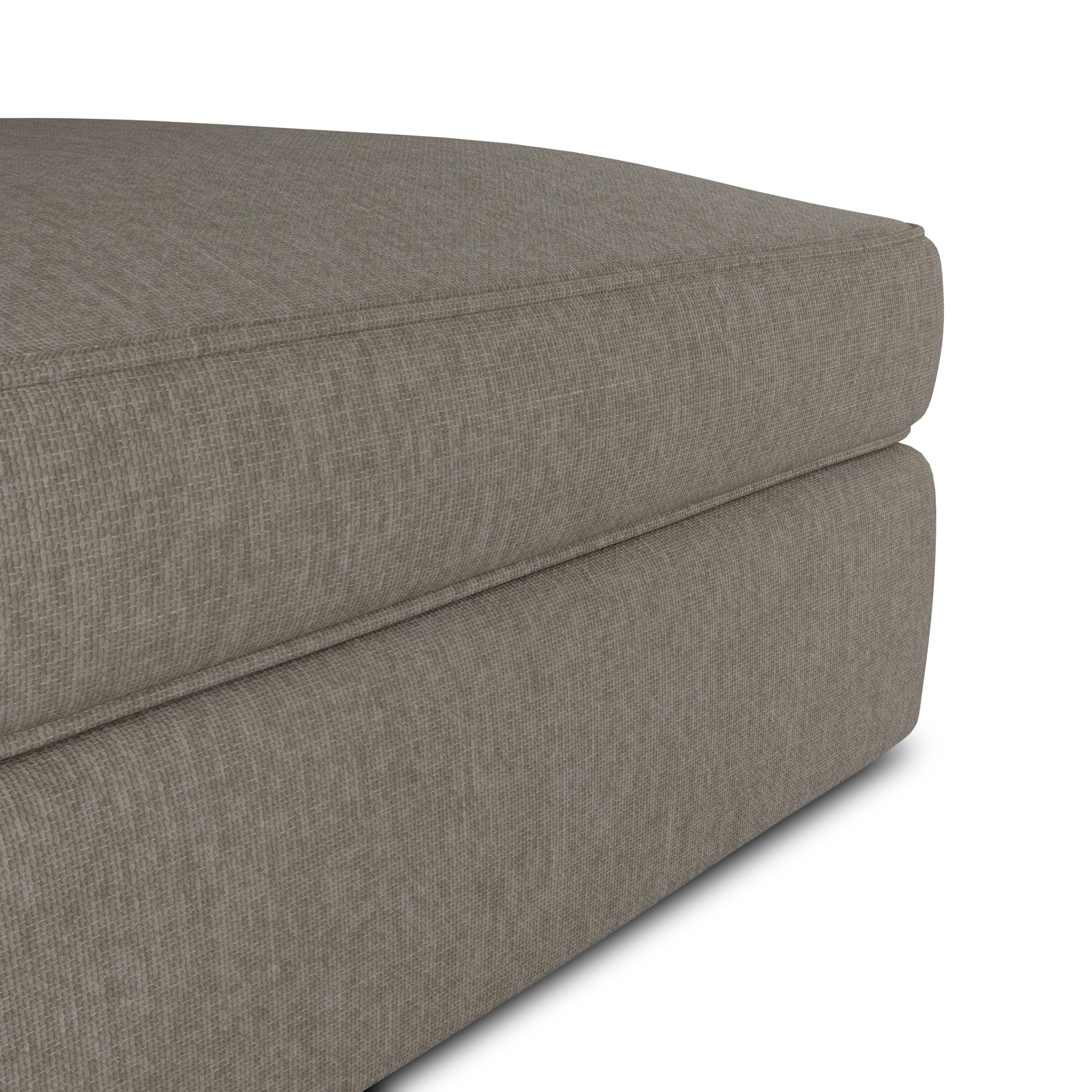 Siesta Elevation Khaki Fabric Ottoman