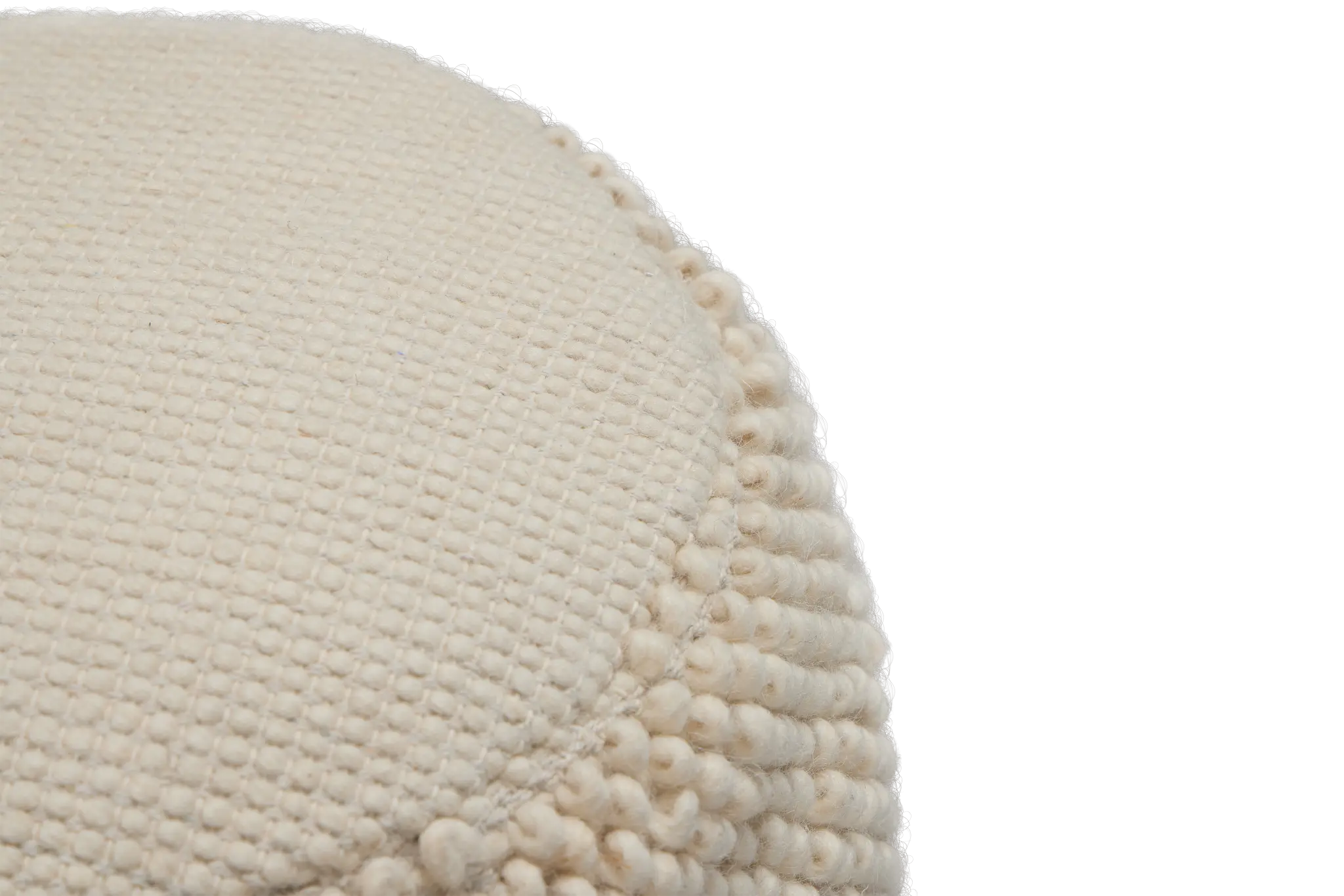 Jordan Ivory Round Accent Pouf Jordan Ivory Round Accent Pouf