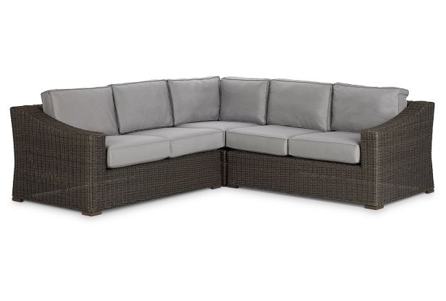 Canyon Gray Small Two-arm Sectional