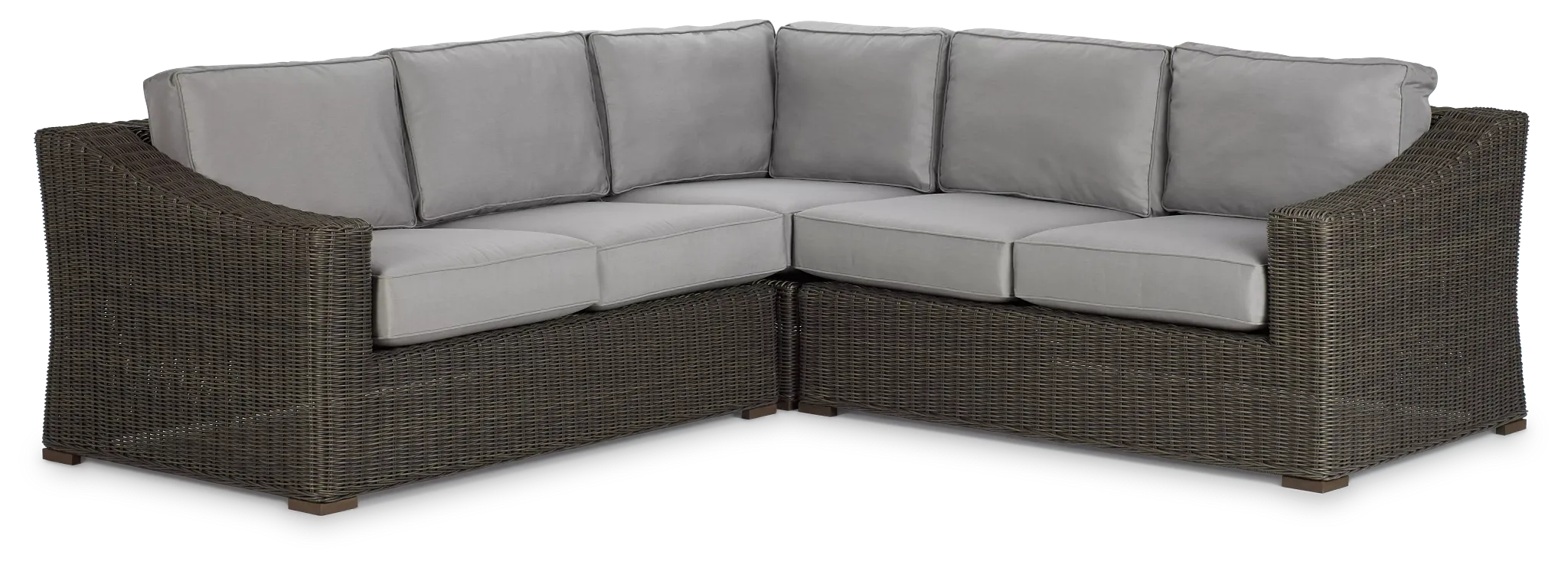 Canyon Gray Small Two-arm Sectional