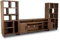 Richmond Light Tone 80" Open Pier Entertainment Wall