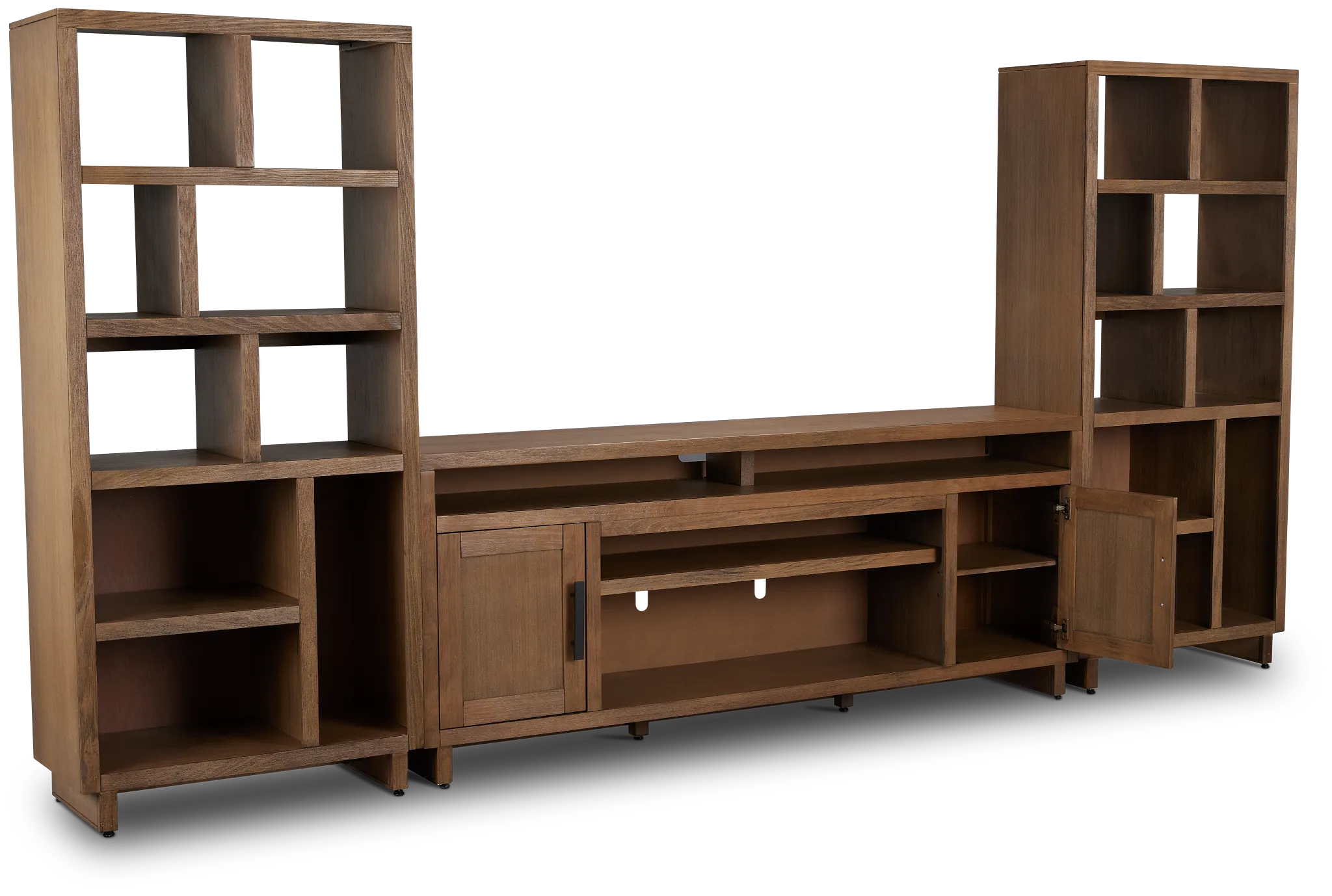 Richmond Light Tone 80" Open Pier Entertainment Wall