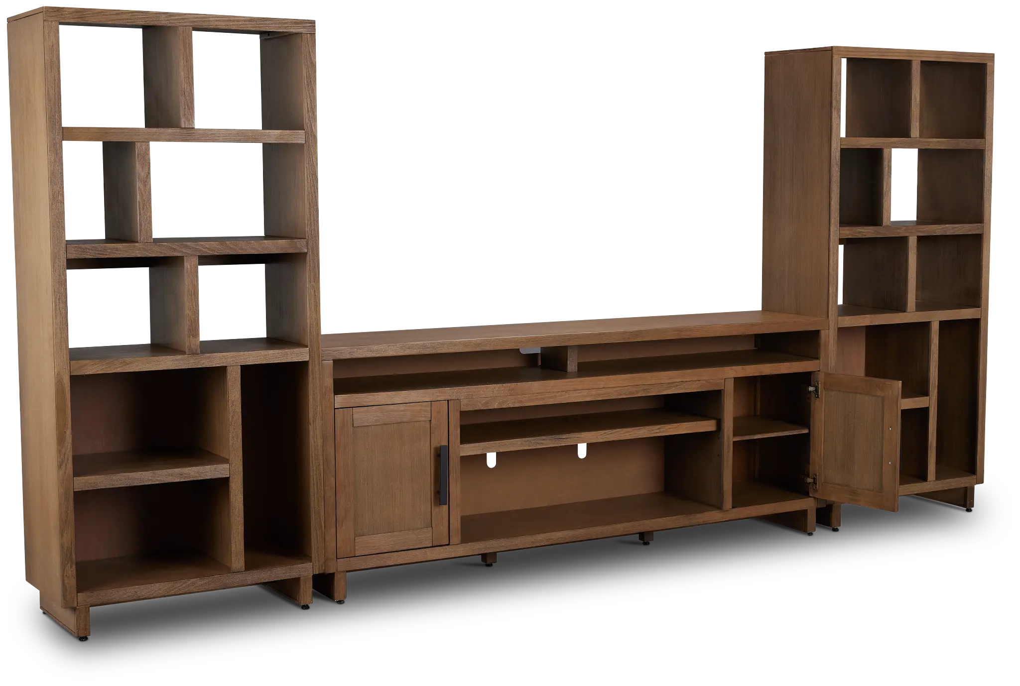 Richmond Light Tone 80" Open Pier Entertainment Wall Richmond Light Tone 80" Open Pier Entertainment Wall