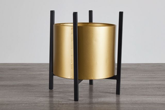 Thea Gold Large Planter