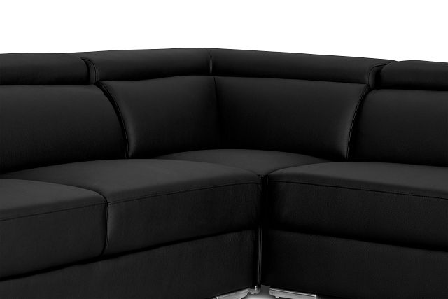 Maxwell Black Micro Two-arm Sectional