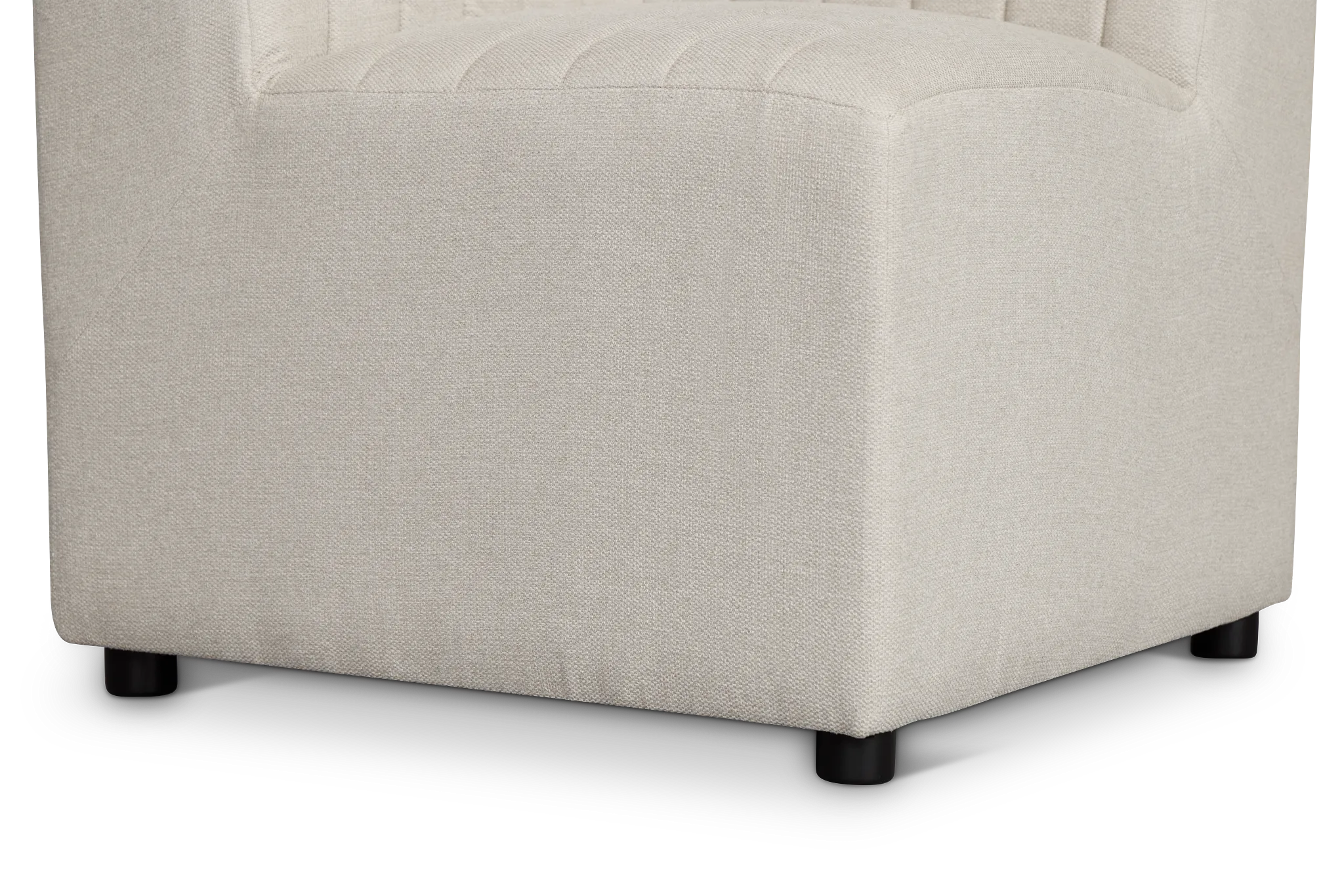 Tifton Light Beige Corner Bench