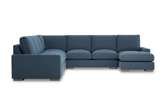 Edgewater Elite Blue Large Right Chaise Sectional