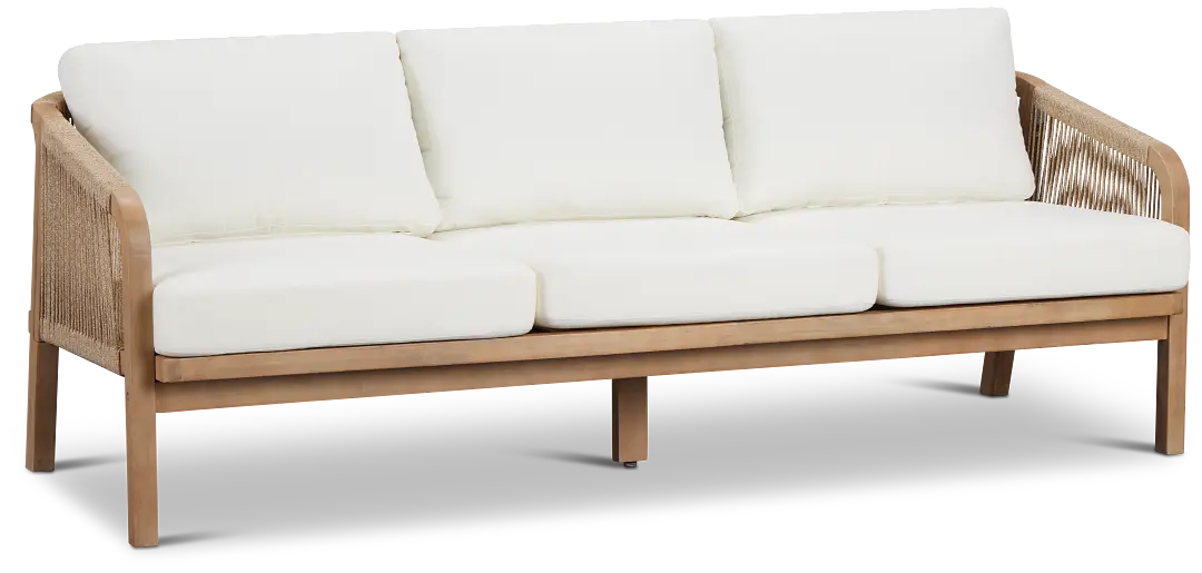 Laguna Light Tone Sofa With White Cushions Laguna Light Tone Sofa With White Cushions