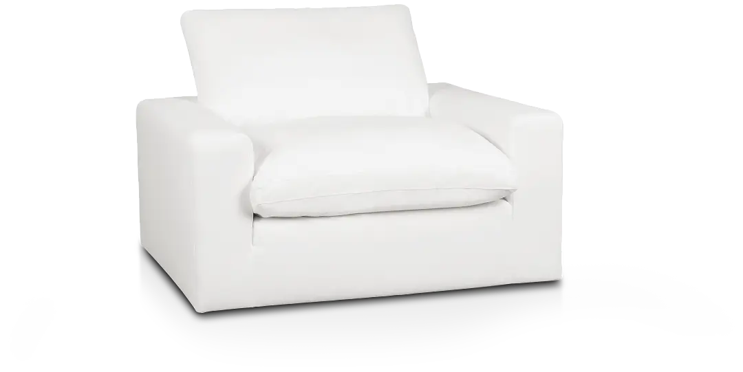 Nixon White Fabric Chair Nixon White Fabric Chair