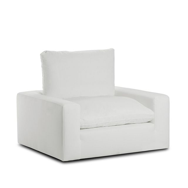 Nixon White Fabric Chair