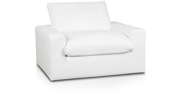 Nixon White Fabric Chair