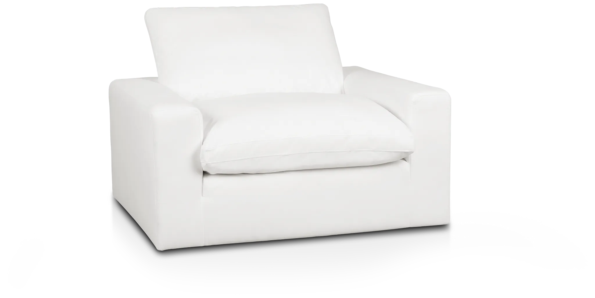 Nixon White Fabric Chair