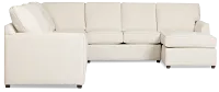 Tate Light Beige Fabric Large Right Chaise Sectional