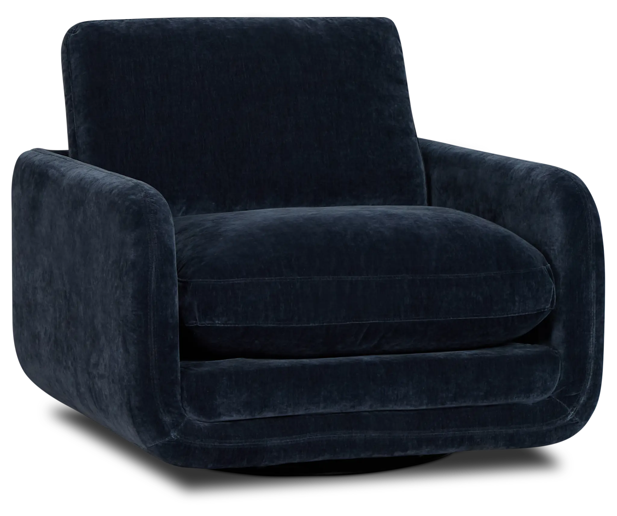 Jules Dark Blue Velvet Swivel Chair Jules Dark Blue Velvet Swivel Chair