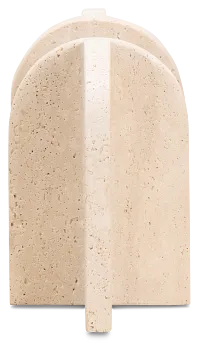 Kaia Beige Stone Bookends
