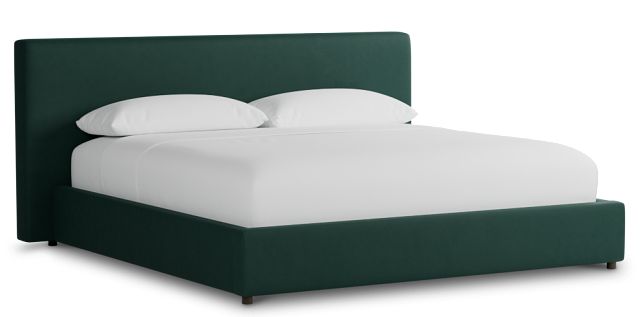 Grayton Joya Green 44" Upholstered Platform Bed
