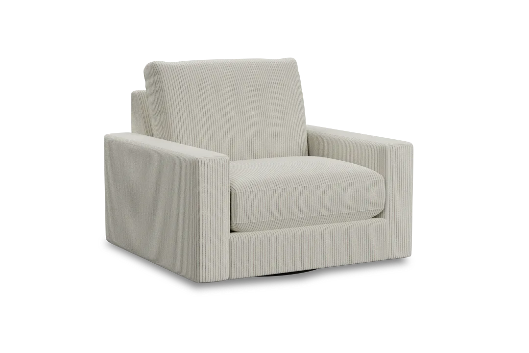 Edgewater Lucy Light Beige Swivel Chair