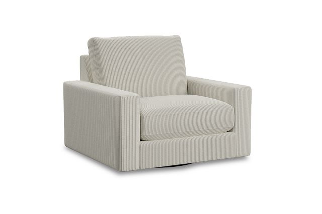 Edgewater Lucy Light Beige Swivel Chair