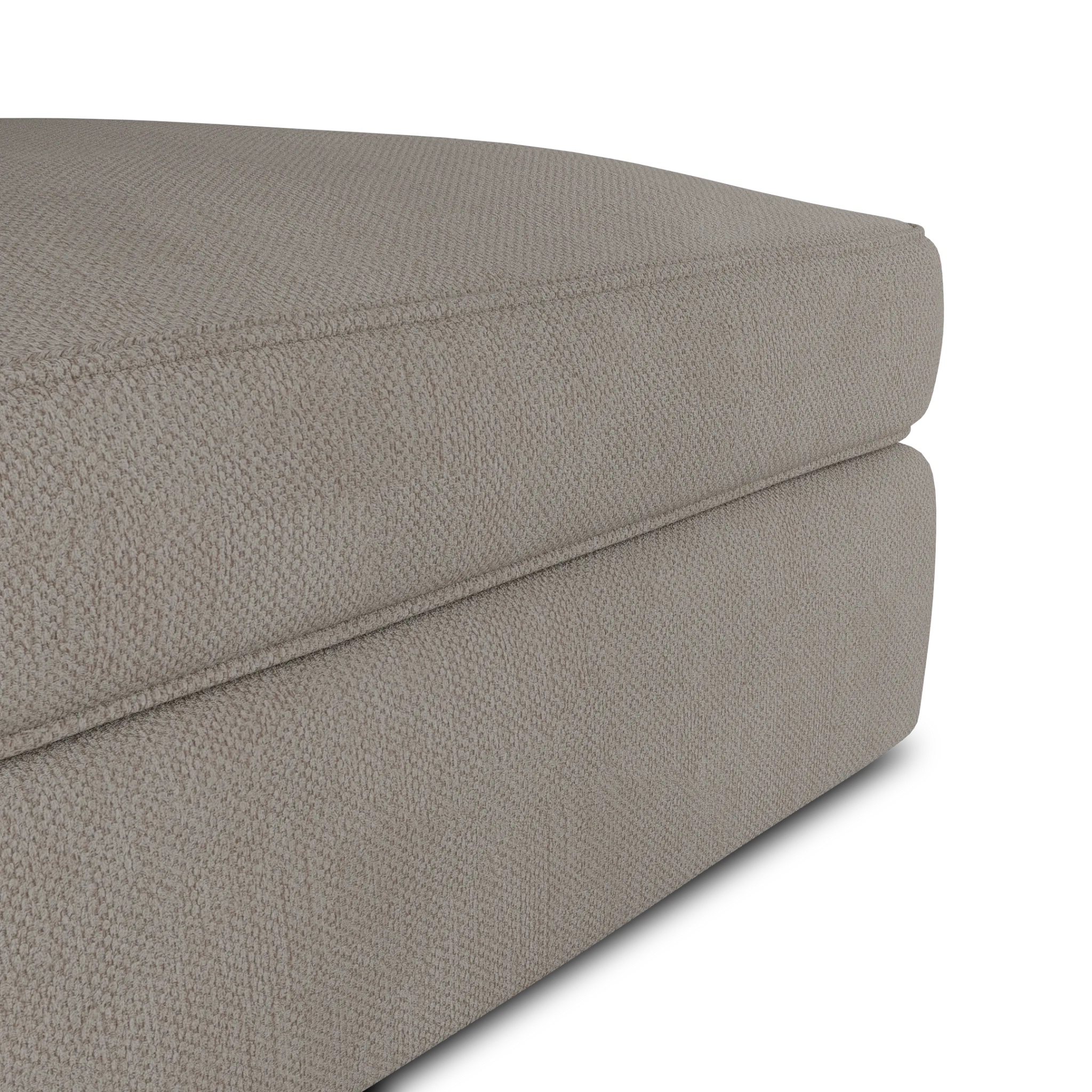 Siesta Revenue Beige Fabric Ottoman
