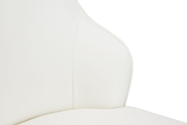 Paige White Swivel Desk Chair