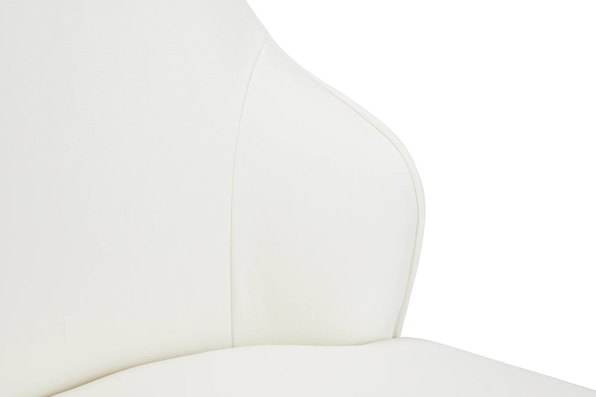 Paige White Swivel Desk Chair