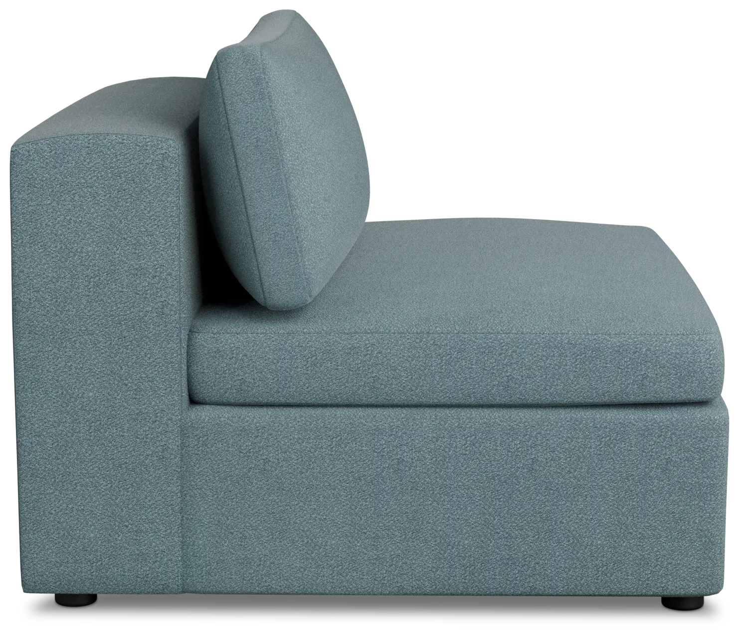 Destin Sutton Blue Fabric Armless Chair Destin Sutton Blue Fabric Armless Chair