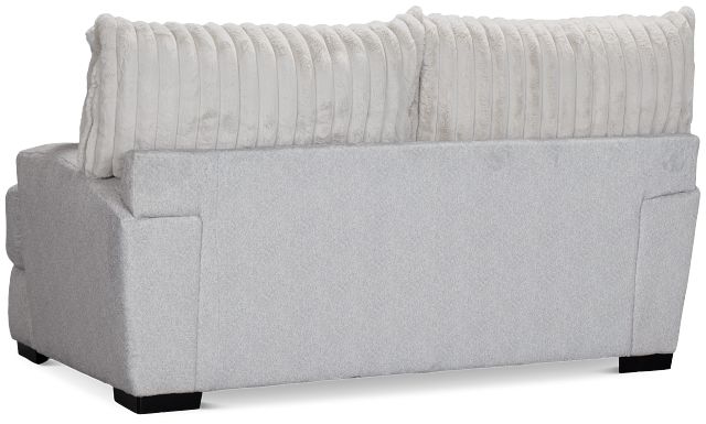Kylie Light Gray Fabric Loveseat