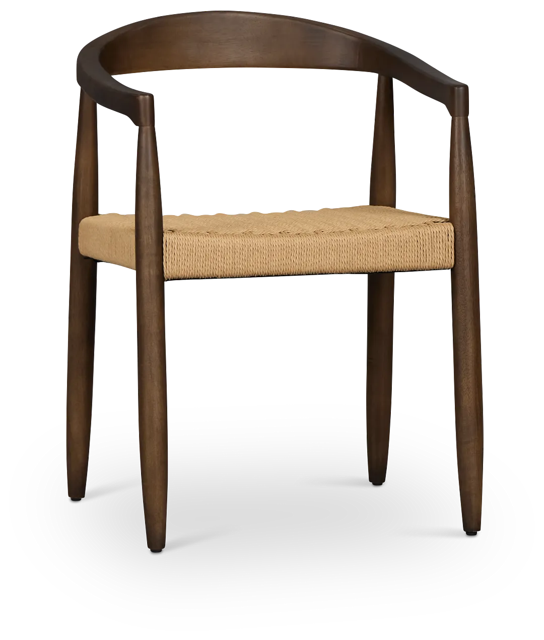 Santorini Dark Tone Curved Woven Side Chair