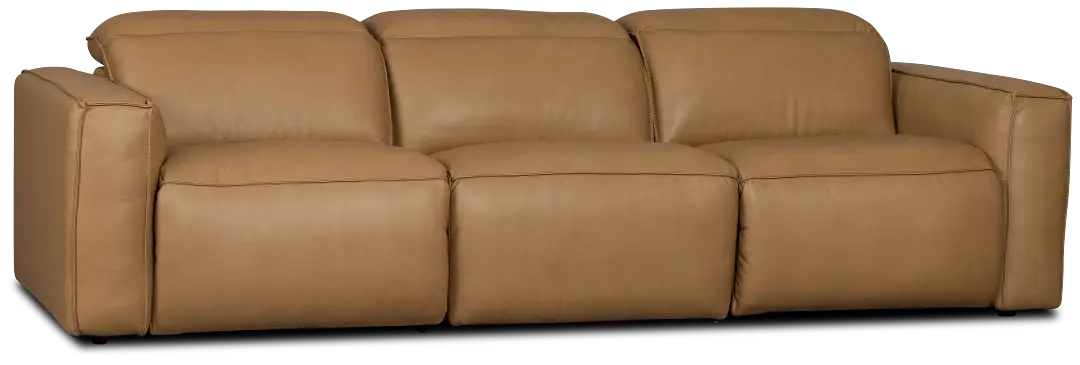 Ryland Brown Lthr/vinyl 3-piece Power Sofa Ryland Brown Lthr/vinyl 3-piece Power Sofa