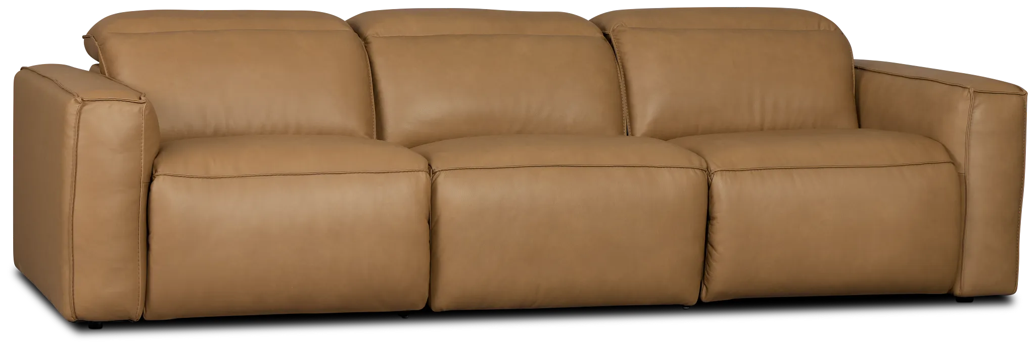 Ryland Brown Lthr/vinyl 3-piece Power Sofa