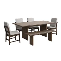 Lorean Mid Tone Rectangular Table