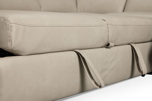 Melody Light Gray Storage Medium Left Power Reclining Chaise Sleeper Sect