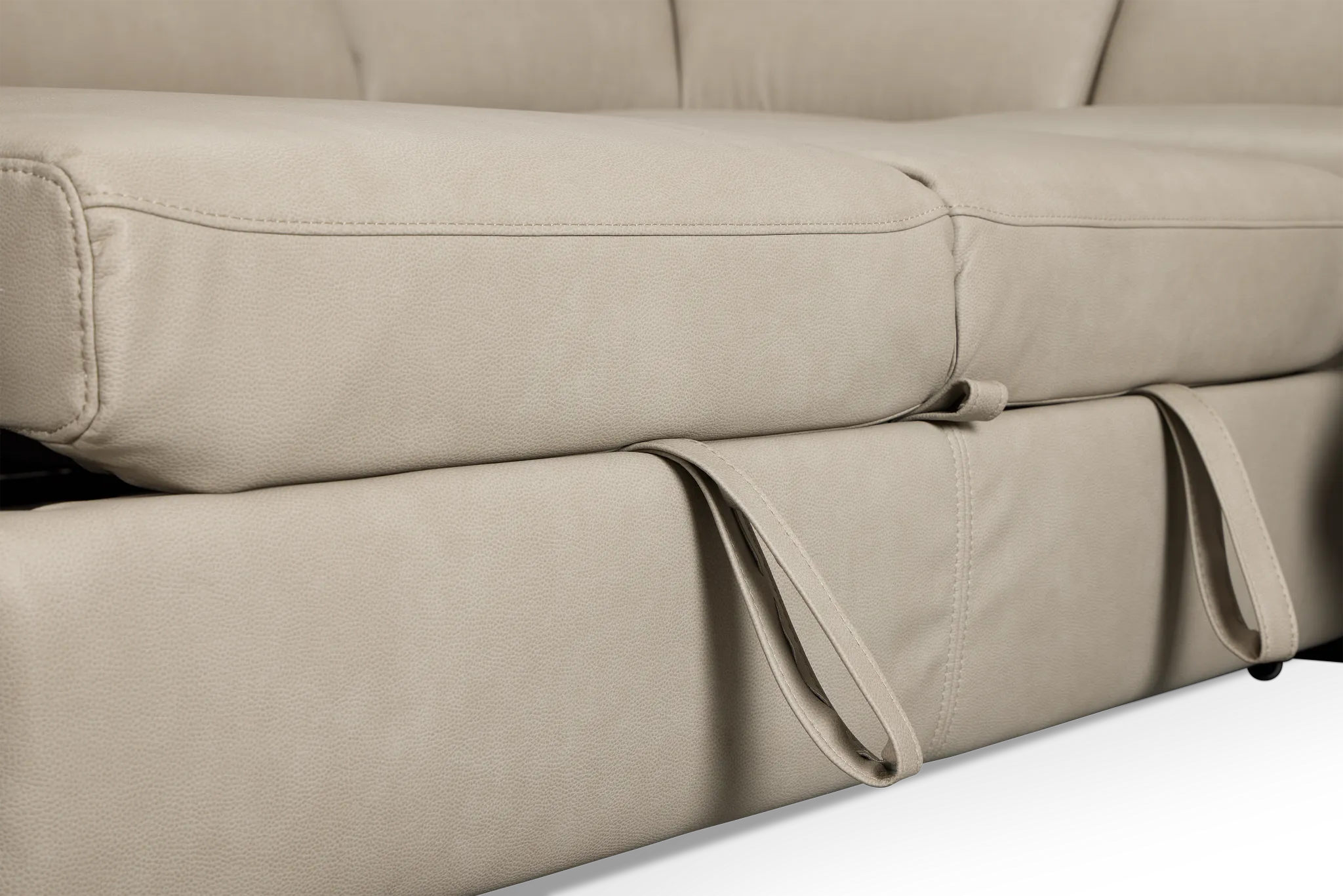 Melody Light Gray Storage Medium Left Power Reclining Chaise Sleeper Sect