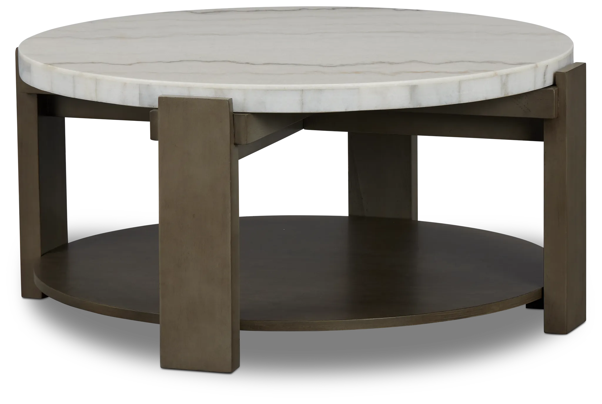 Kaleb White Marble Coffee Table