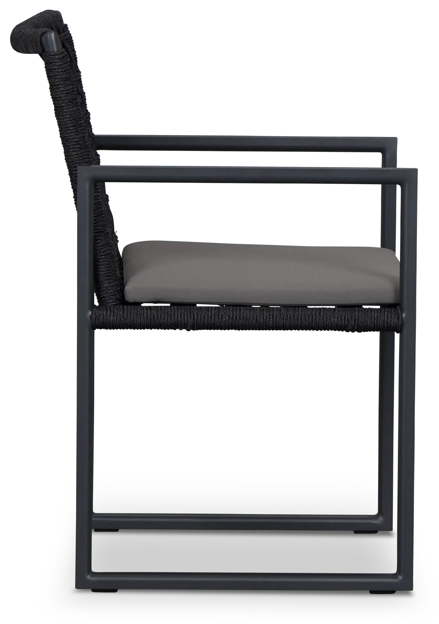 Sunrise Dark Gray Aluminum Arm Chair