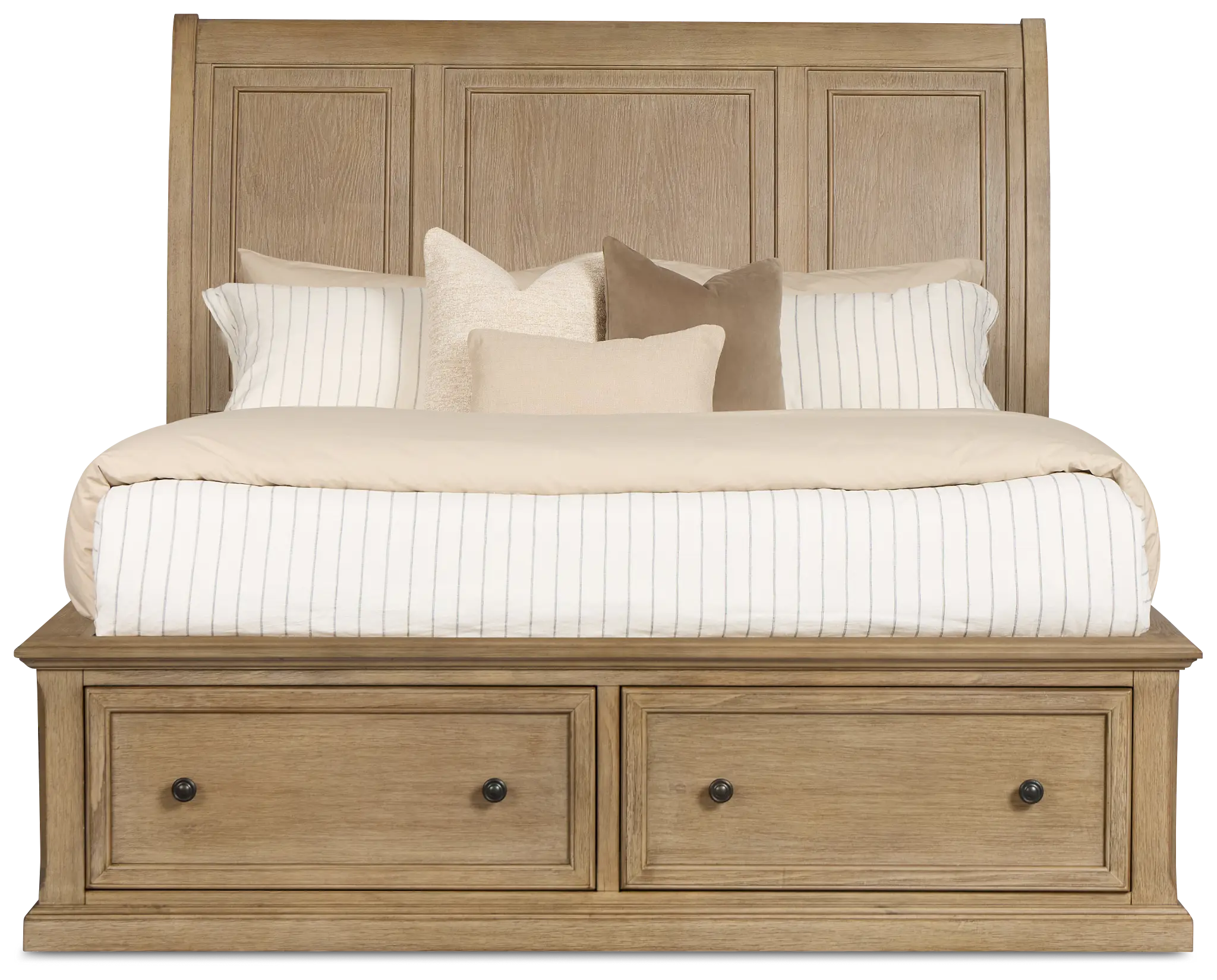 Galveston Light Tone Sleigh Storage Bed Galveston Light Tone Sleigh Storage Bed