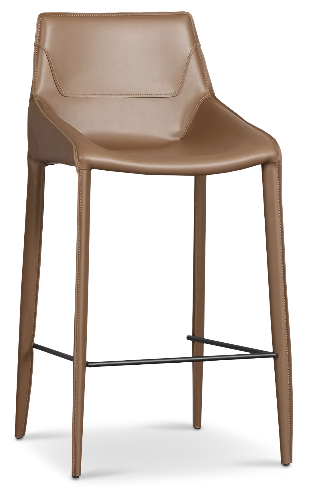 Wakefield Brown 27" Upholstered Barstool