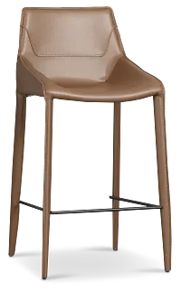 Wakefield Brown 27" Upholstered Barstool