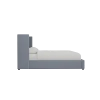 Captiva Joya Gray 48" Upholstered Shelter Bed