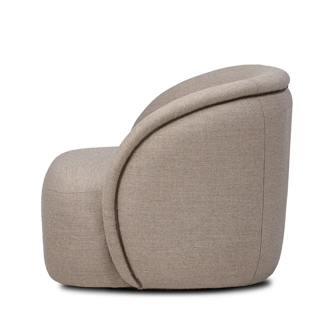Four Hands Corin Taupe Fabric Swivel Accent Chair Four Hands Corin Taupe Fabric Swivel Accent Chair