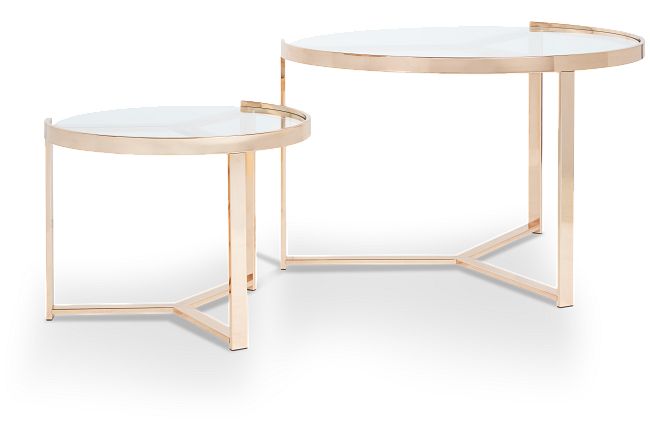 Becca Gold Set Of 2 Nesting Tables