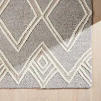 Montal Light Gray 5x8 Area Rug