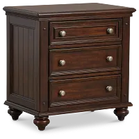 Savannah Dark Tone 3-drawer Nightstand
