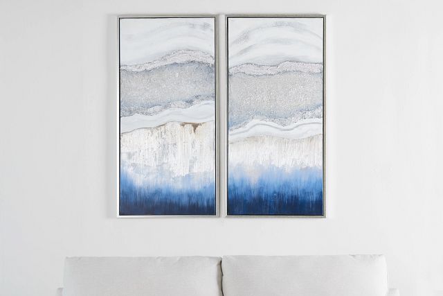 Marina Blue Set Of 2 Framed Wall Art