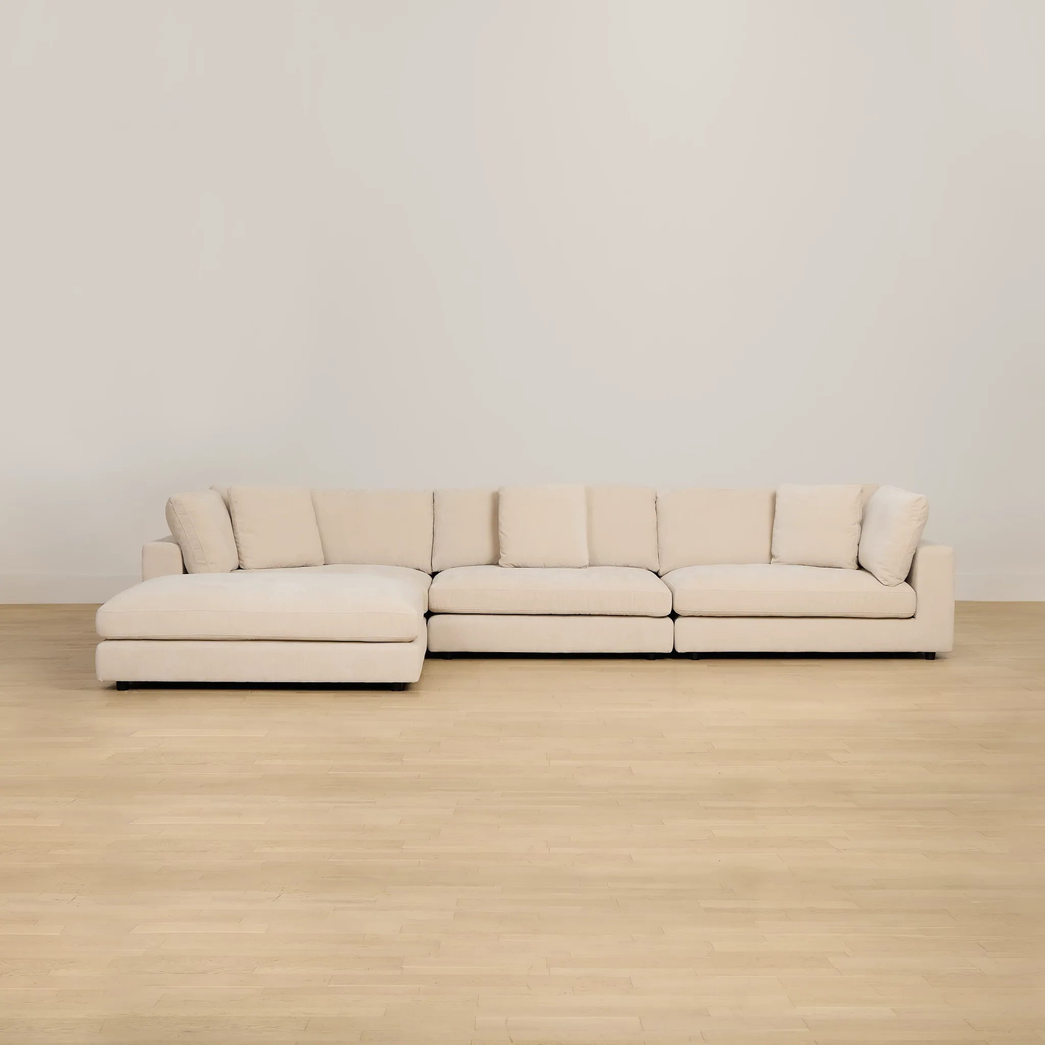 Lounge Light Beige Small Chaise Sectional