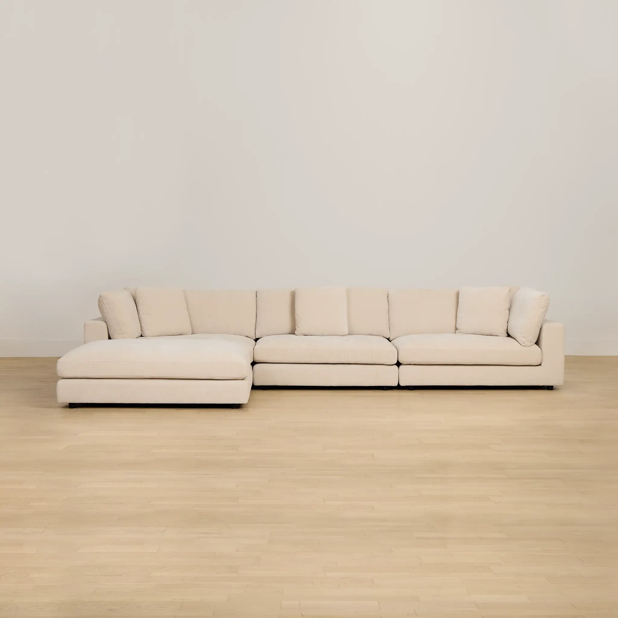 Lounge Light Beige Small Chaise Sectional Lounge Light Beige Small Chaise Sectional