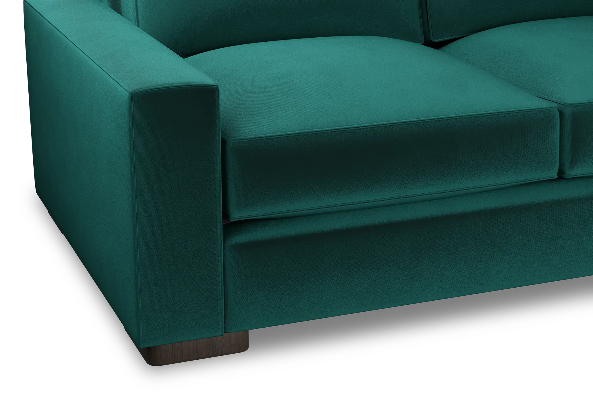 Edgewater Joya Green Medium Two-arm Sectional